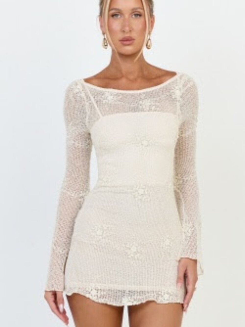 Showpo Crochet Mini Dress